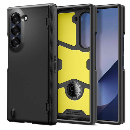 Spigen Slim Armor Pro Back Cover Case Compatible with Samsung Galaxy Z Fold 6 (TPU + Poly Carbonate | Black) - The Digital Hub