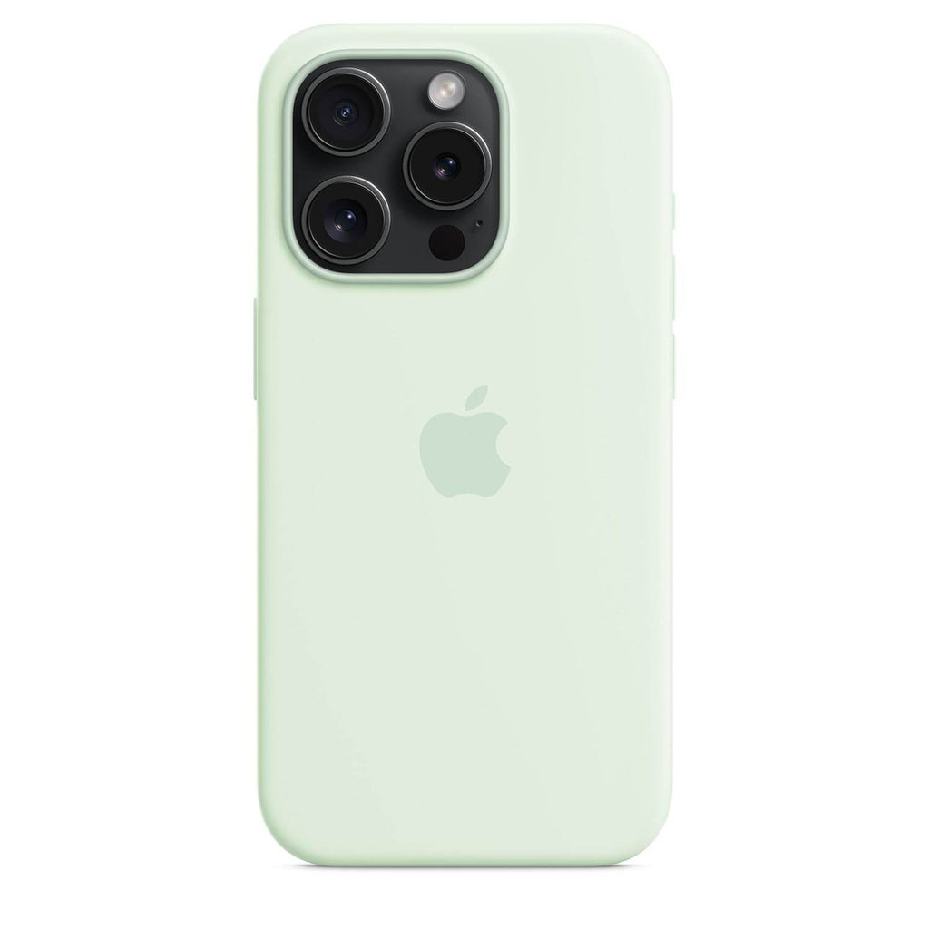 Apple iPhone 15 Pro Silicone Case with MagSafe - Soft Mint - The Digital Hub
