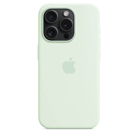 Apple iPhone 15 Pro Silicone Case With Magsafe - Soft Mint - The Digital Hub