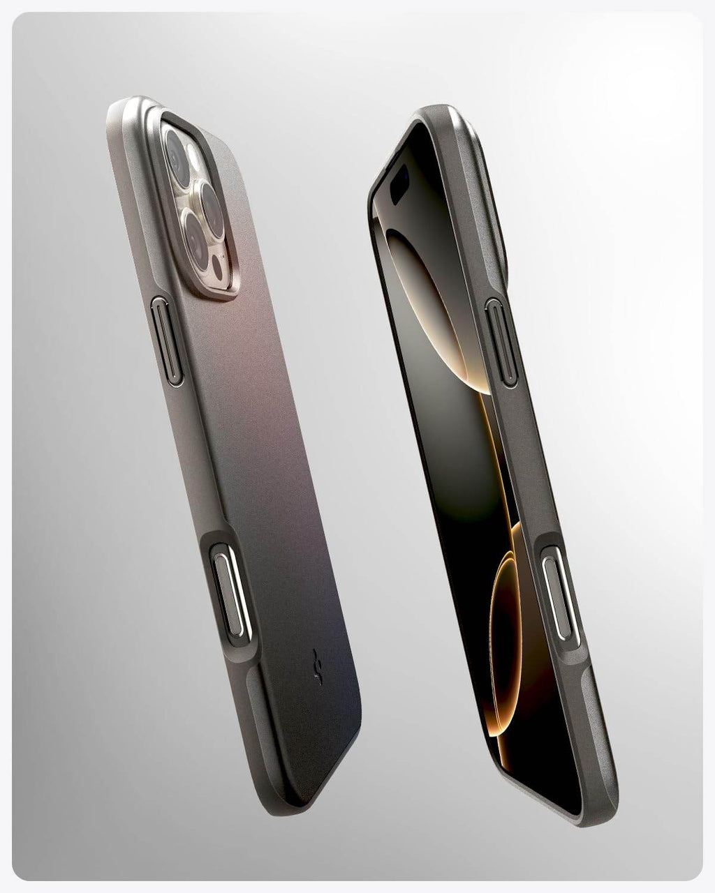 Spigen Thin Fit Magfit Back Cover Case Compatible with iPhone 16 Pro Max (TPU + Poly Carbonate | Gunmetal) - The Digital Hub