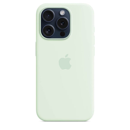 Apple iPhone 15 Pro Silicone Case With Magsafe - Soft Mint - The Digital Hub
