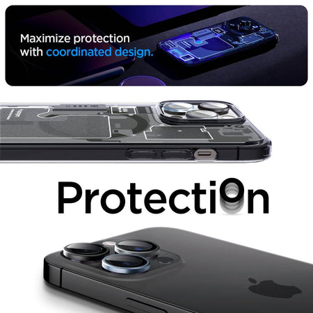 Spigen Ez Fit Optik Pro Tempered Glass Camera Lens Protector Guard For iPhone 16 Pro / 16 Pro Max / 15 Pro / 15 Pro Max / 14 Pro / 14 Pro Max (Zeroone Edition) - 2 Pack - The Digital Hub