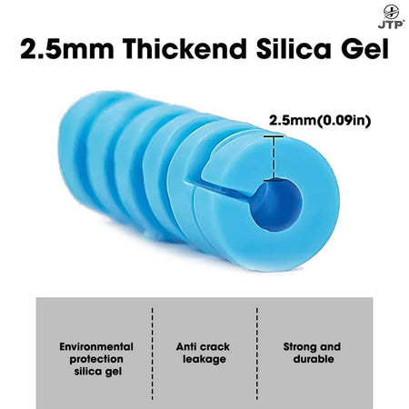 Jtp Multi-Color Spiral Cable Protector, Cable End Protection, Spring Wire For All Wired Accessories For Usb Charger, Data Cable, Headphones | Charging Cord Protective Cable Cover (Pack Of 1-4 Pcs) - The Digital Hub