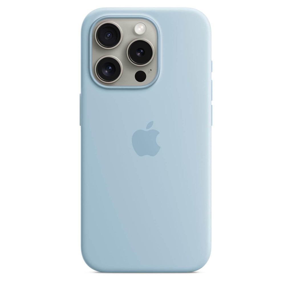 Apple iPhone 15 Pro Silicone Case with MagSafe - Light Blue - The Digital Hub