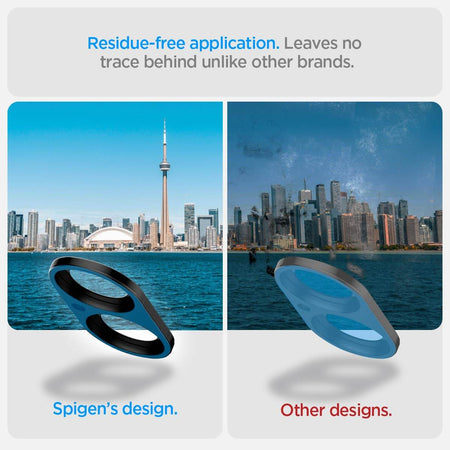 Spigen Glas.Tr Optik Tempered Glass Camera Lens Protector Guard For iPhone 16/16 Plus (Black) - 2 Pack - The Digital Hub