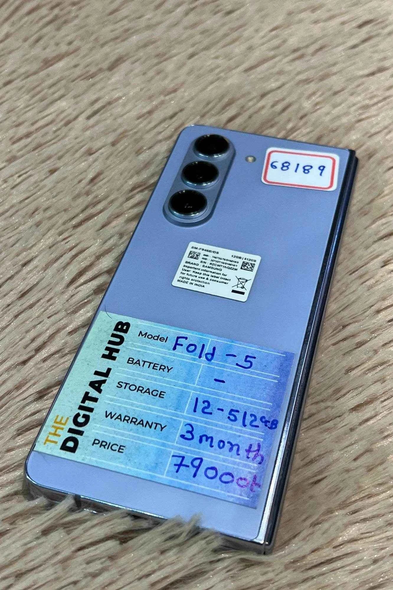 Samsung Fold 5 12+512Gb Blue - Product Id - 68189 - Pre-Owned - The Digital Hub