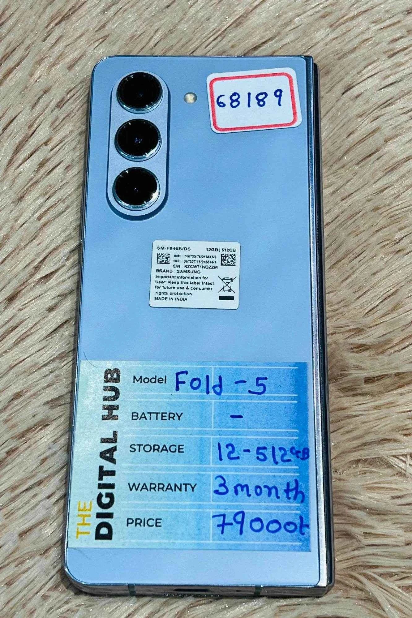 Samsung Fold 5 12+512Gb Blue - Product Id - 68189 - Pre-Owned - The Digital Hub