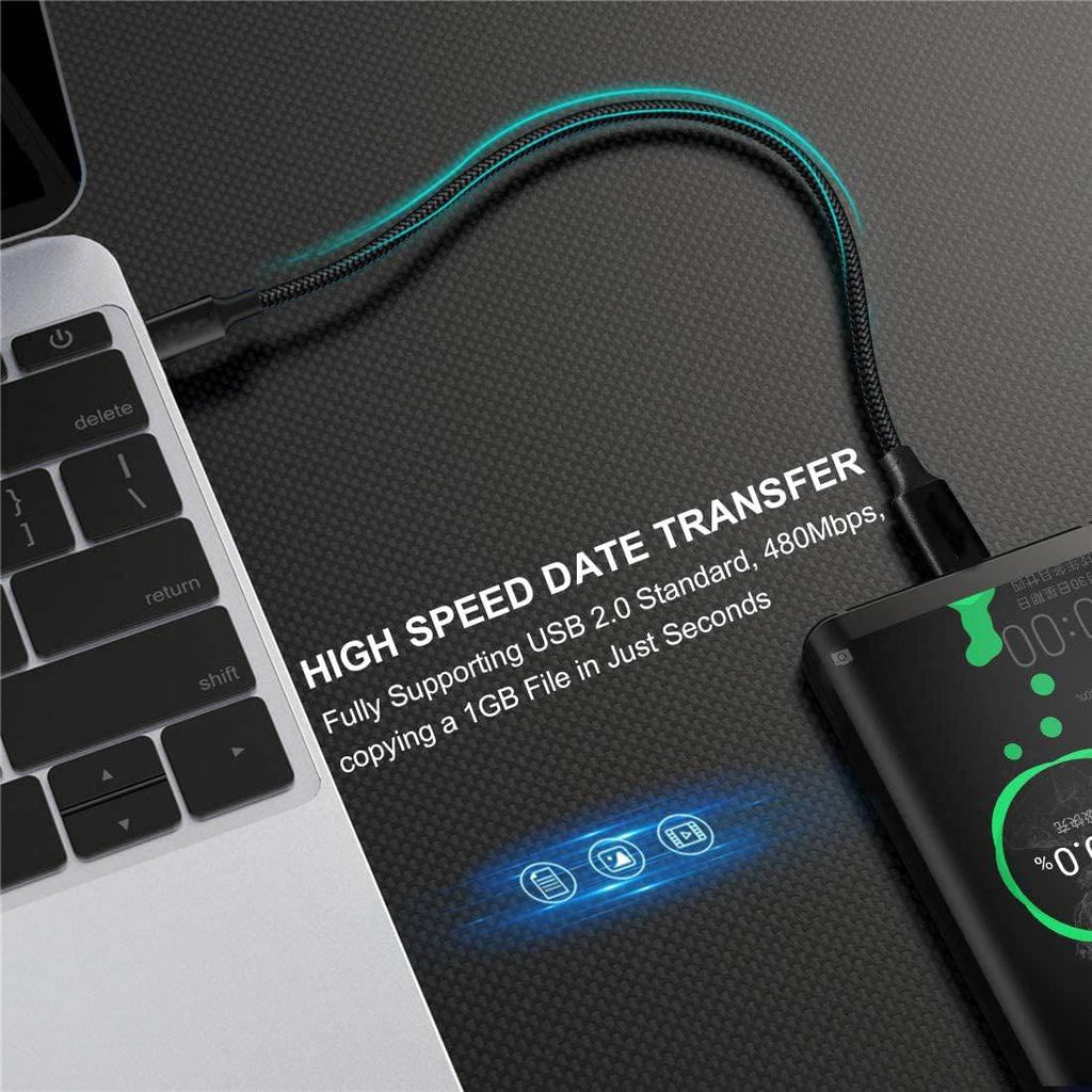 JTP-27 Type C to Type C Short Fast Charging 65W Cable Compatible with Samsung Galaxy Z Fold3 5G, Z Flip3 5G, S22 5G, S22 Ultra, S21, S20, S20FE, A52, A73, A53 - The Digital Hub