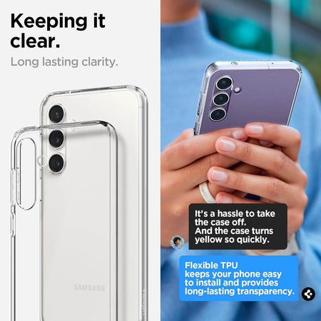 Spigen Liquid Crystal Back Cover Case Compatible With Samsung Galaxy S23 Fe 5G (Tpu | Crystal Clear) - The Digital Hub