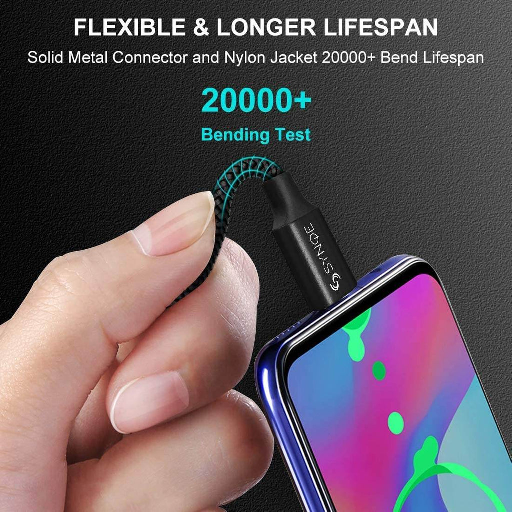 JTP-27 Type C to Type C Short Fast Charging 65W Cable Compatible with Samsung Galaxy Z Fold3 5G, Z Flip3 5G, S22 5G, S22 Ultra, S21, S20, S20FE, A52, A73, A53 - The Digital Hub