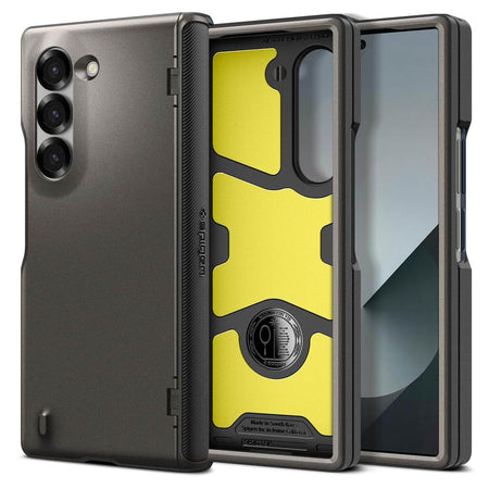 Spigen Slim Armor Pro Back Cover Case Compatible with Samsung Galaxy Z Fold 6 (TPU + Poly Carbonate | Gunmetal) - The Digital Hub