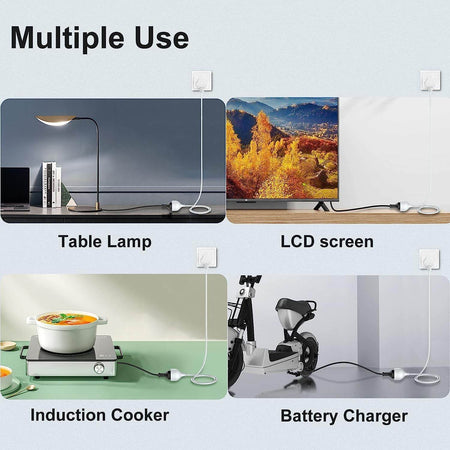 Jtp Extension Board With 5 Meters Heavy Duty Long Wire Cord, Single Outlet Socket 2500W 10A Expandable Electric Extension, 3 Pins Extension Cord For Indoor Outdoor Use (5M/ White)-1Pcs - The Digital Hub
