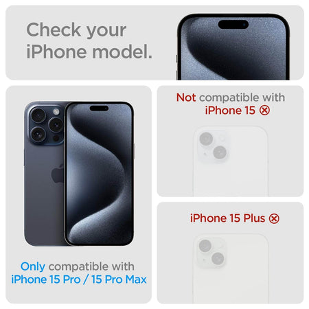 Spigen Glas.Tr Optik Tempered Glass Camera Lens Protector Guard For iPhone 16 Pro / 16 Pro Max / 15 Pro / 15 Pro Max / 14 Pro / 14 Pro Max (Black) - 2 Pack - The Digital Hub