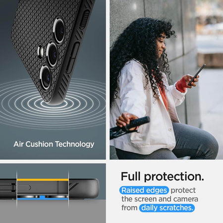 Spigen Liquid Air Back Cover Case Compatible With Galaxy S24+ (Tpu | Matte Black) - The Digital Hub