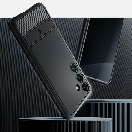 Spigen Rugged Armor Back Cover Case Compatible With Galaxy S24+ (Tpu | Matte Black) - The Digital Hub