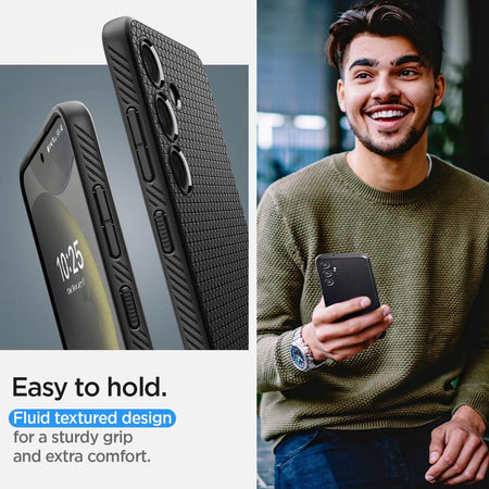 Spigen Liquid Air Back Cover Case Compatible With Galaxy S24+ (Tpu | Matte Black) - The Digital Hub