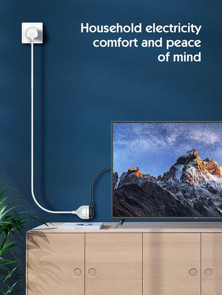 Jtp Extension Board With 5 Meters Heavy Duty Long Wire Cord, Single Outlet Socket 2500W 10A Expandable Electric Extension, 3 Pins Extension Cord For Indoor Outdoor Use (5M/ White)-1Pcs - The Digital Hub