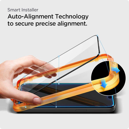 Spigen Alignmaster Full Coverage Tempered Glass Screen Protector Guard For iPhone 15 (2 Pack) For Smartphone - The Digital Hub