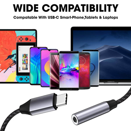 Care Case Jtp-142 Usb C To 3.5Mm Headphone Jack Adapter, Type C To Aux Audio Dongle Compatible With Samsung Galaxy S23 S22 S21 S20 Ultra S20+ Note 20, For Pixel 6 Pro/6, Ipad Pro (11In/12.9) And More - The Digital Hub