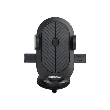 Phonokart Car Mount Holder For Mobile Phones, 360 Degree Rotation, Black - The Digital Hub