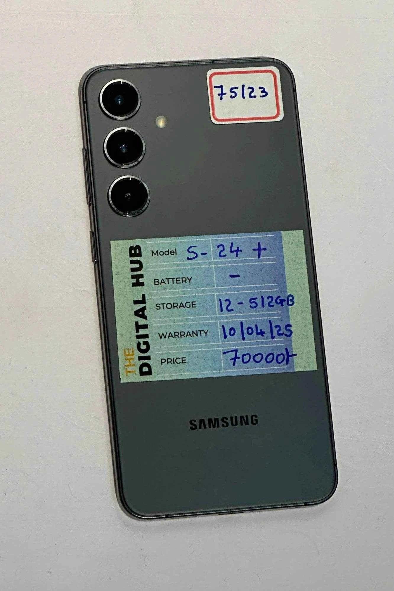 Samsung S24 Plus 12-512Gb Black - Product Id - 75123 - Pre-Owned - The Digital Hub