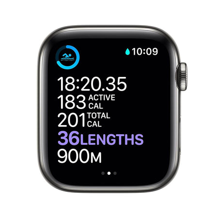 Apple Watch Series 6 44Mm Black Stainless Steel Cellular - Product Id - 78016 - Pre-Owned - The Digital Hub