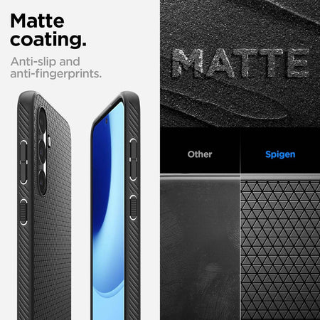 Spigen Liquid Air Back Cover Case Compatible With Samsung Galaxy S23 Fe 5G (Tpu | Matte Black) - The Digital Hub