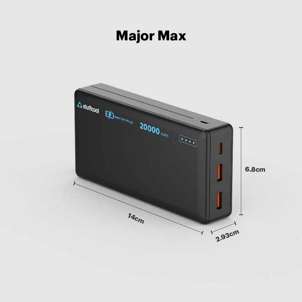 Stuffcool Major Max 20000Mah 35W Pd Pps Powerbank - The Digital Hub