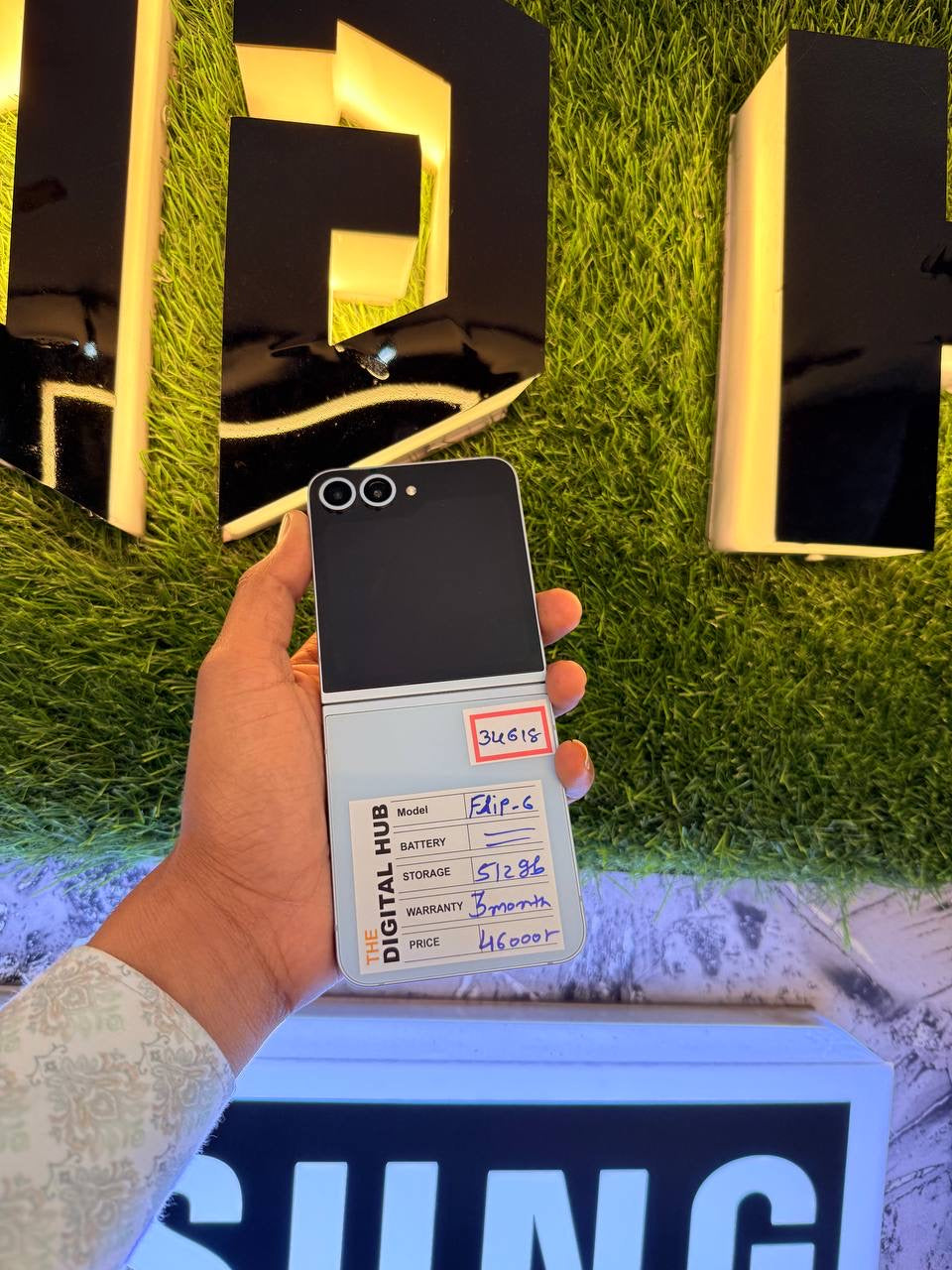 Samsung Z Flip 6 8+512GB - BLUE - Code (34618) - The Digital Hub