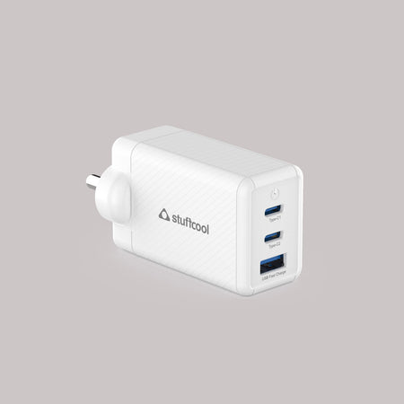 Stuffcool Nova PD65W Multi Port 2 Type C & 1 USB A GaN Charger The Digital Hub