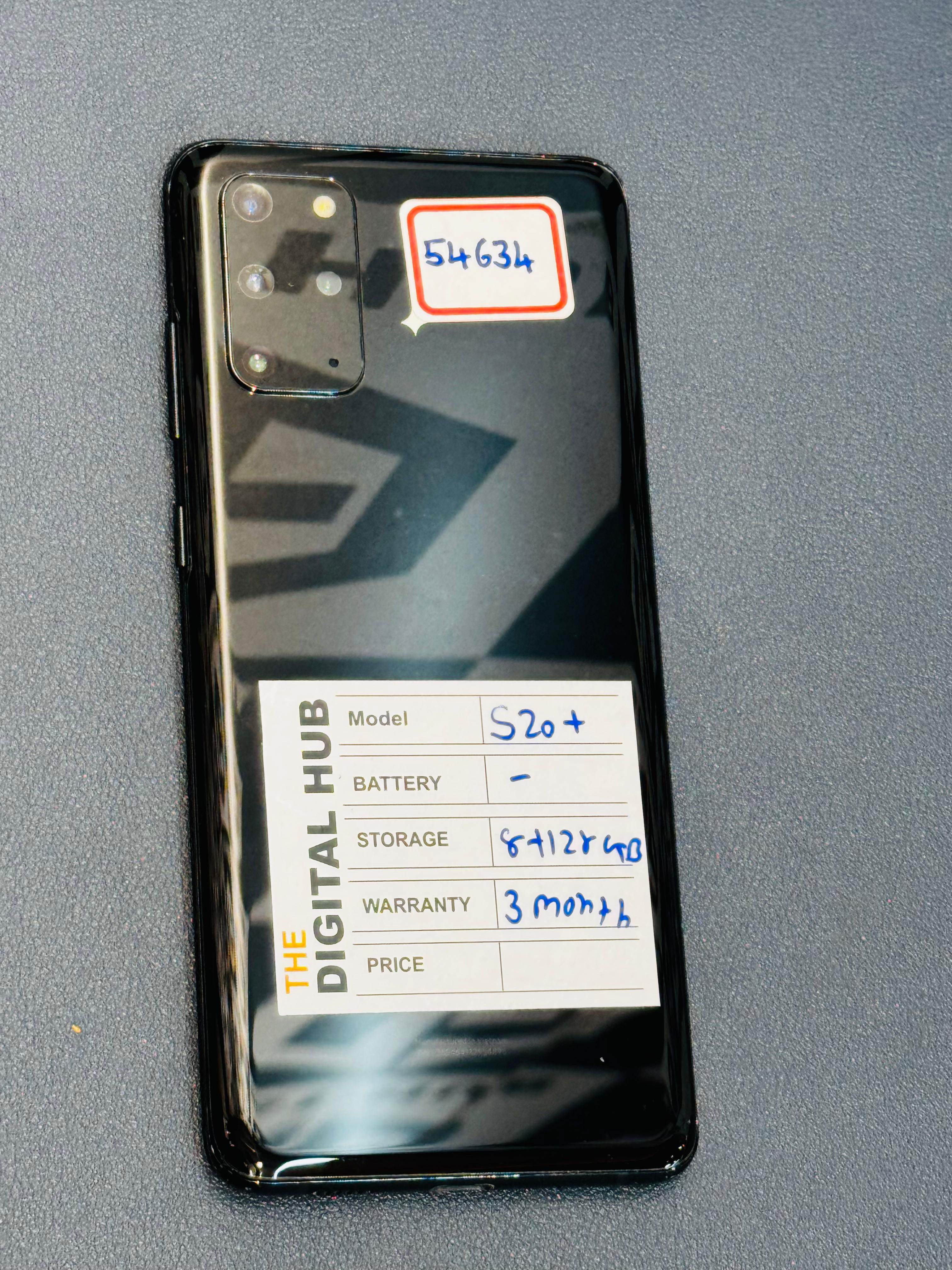 Samsung S20 Plus 8-128Gb Black 54634 - The Digital Hub